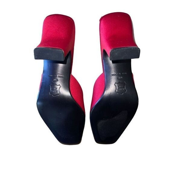 Worthington Red Fabric Square Toe Heels Womens Size 10 NEW - Picture 8 of 11